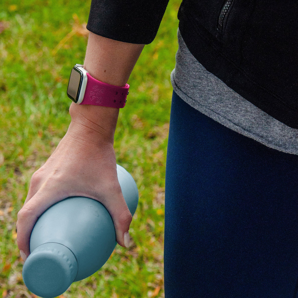 Notre Dame Fighting Irish Engraved Silicone Apple Watch Band