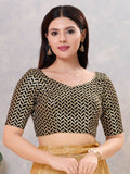 Wine-colored silk V-neck stitched blouse for women