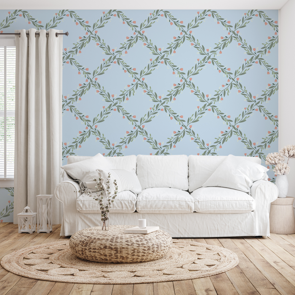Nyla Removable Peel and Stick Wallpaper by Jackie Jean Design