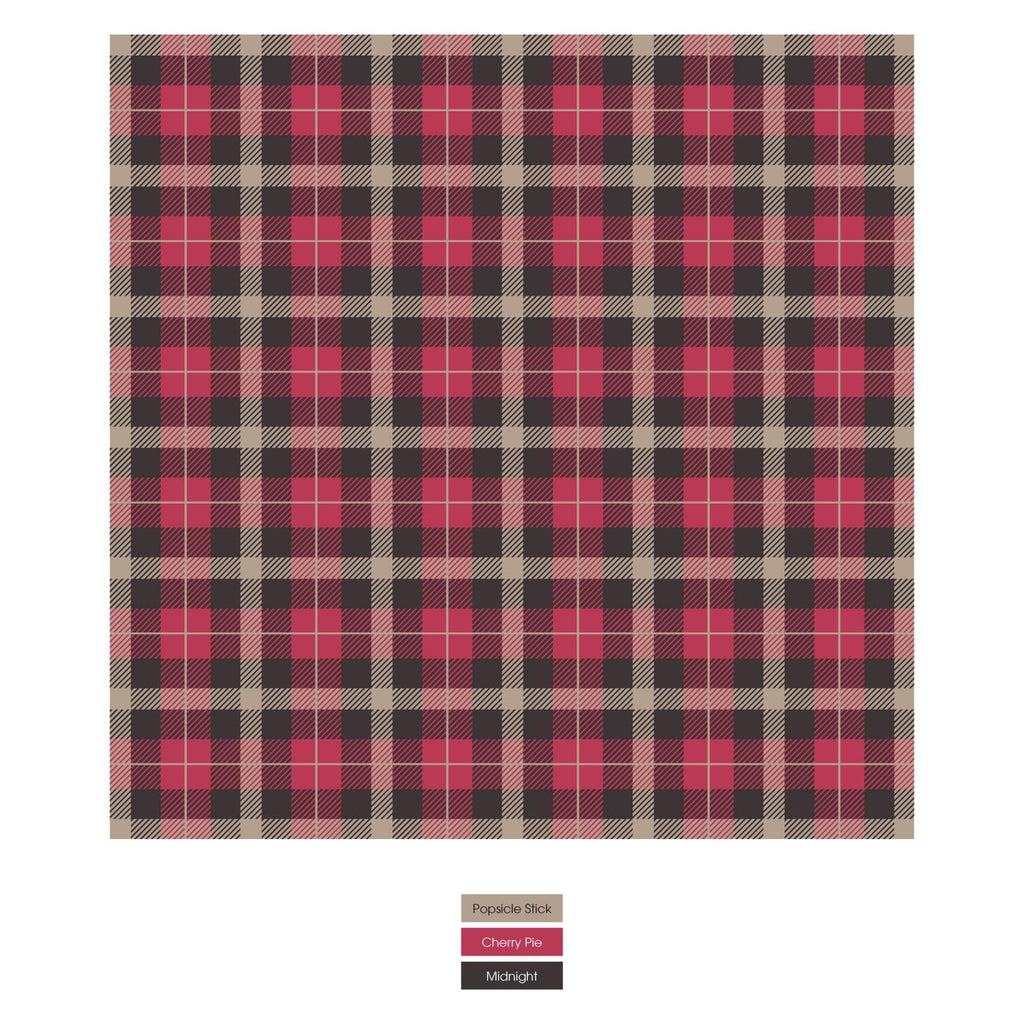 Print Coverall with 2 Way Zipper in 90's Plaid