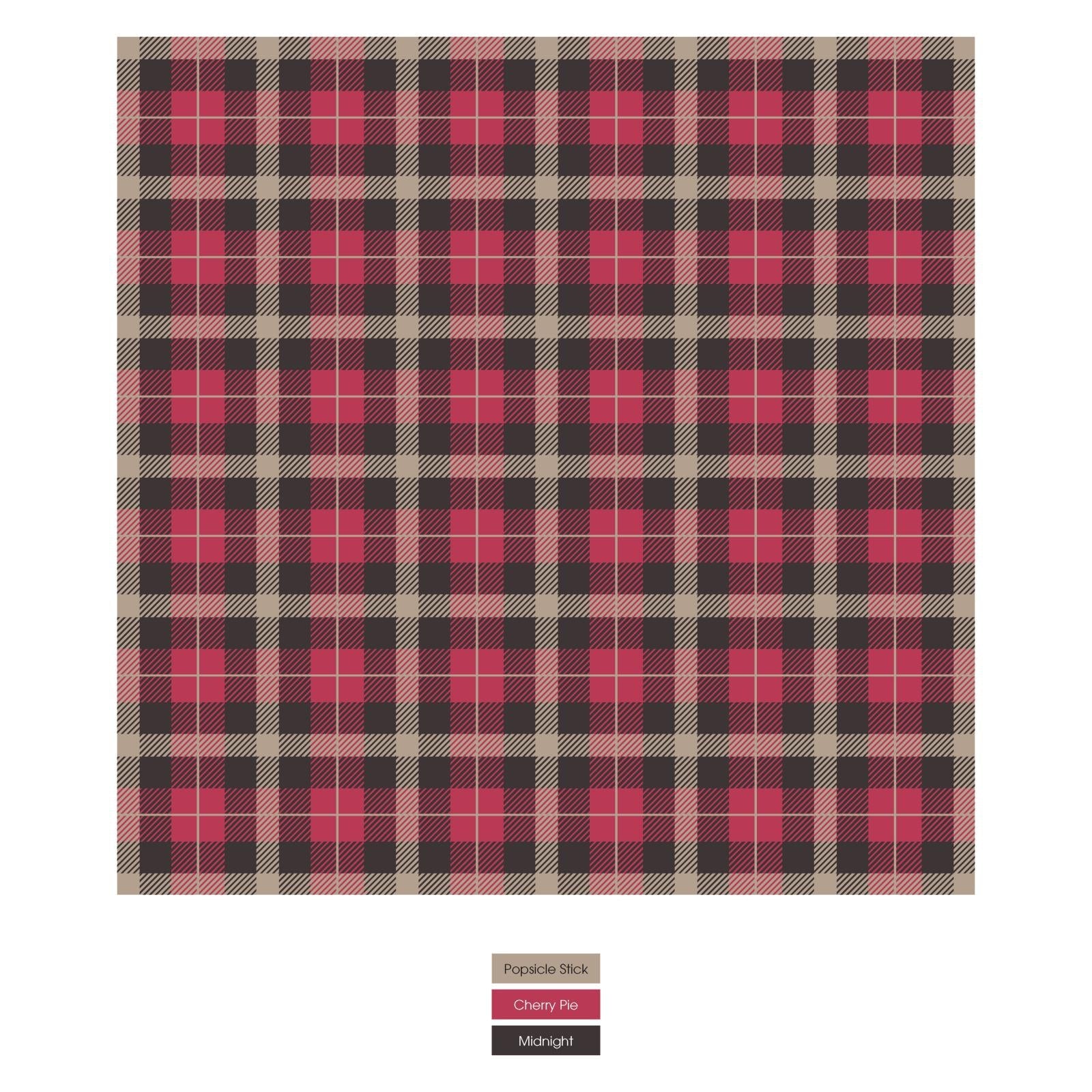 Print Coverall with 2 Way Zipper in 90's Plaid