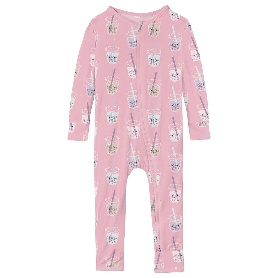 Print Coverall with 2 Way Zipper in Cake Pop Boba