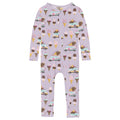 Print Coverall with 2 Way Zipper in Thistle Ice Cream Truck