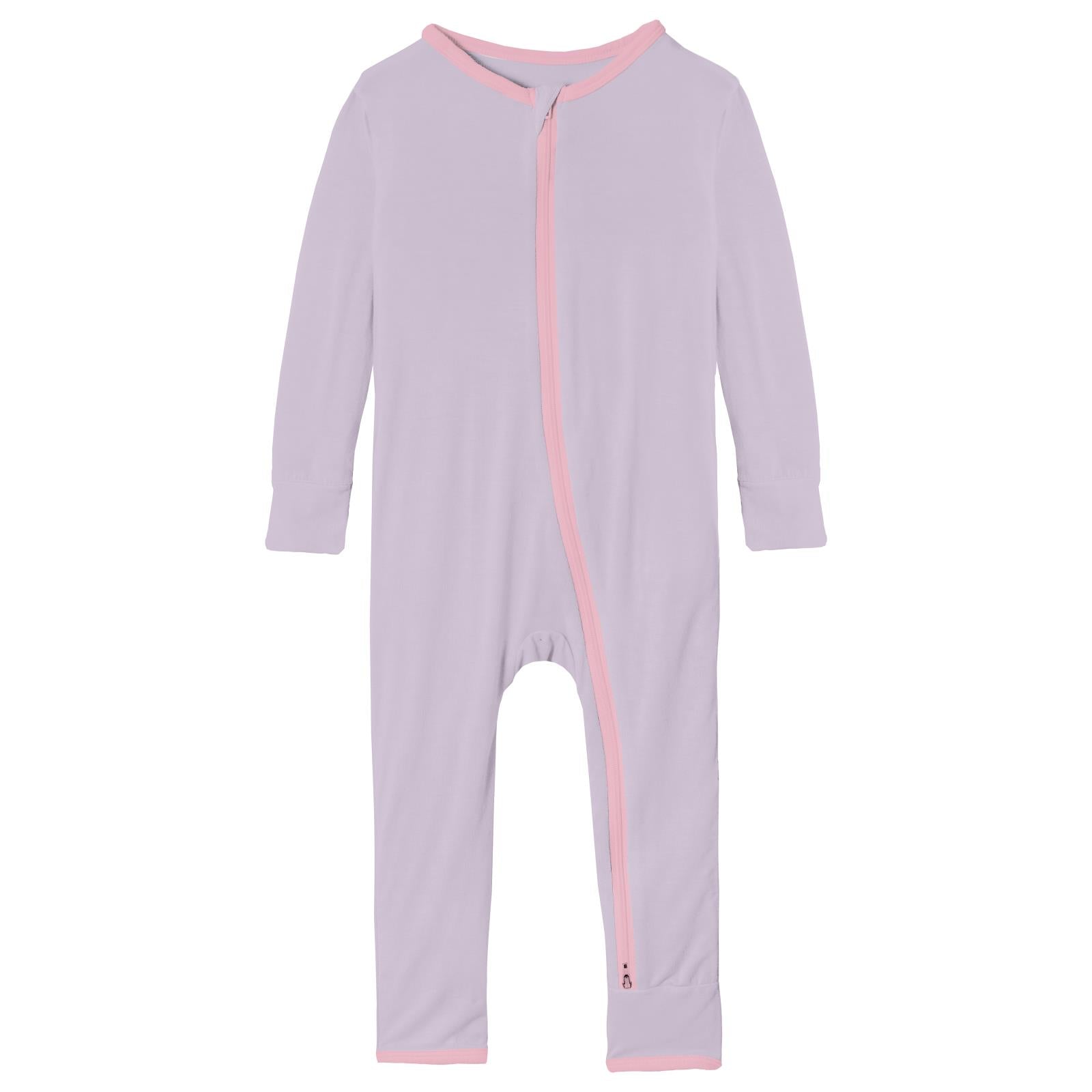 Applique Coverall with 2 Way Zipper in Thistle Ice Cream Cone