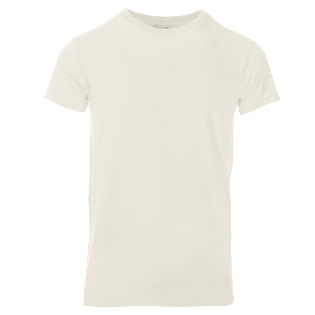 Men's Short Sleeve Crew Neck Tee in Natural