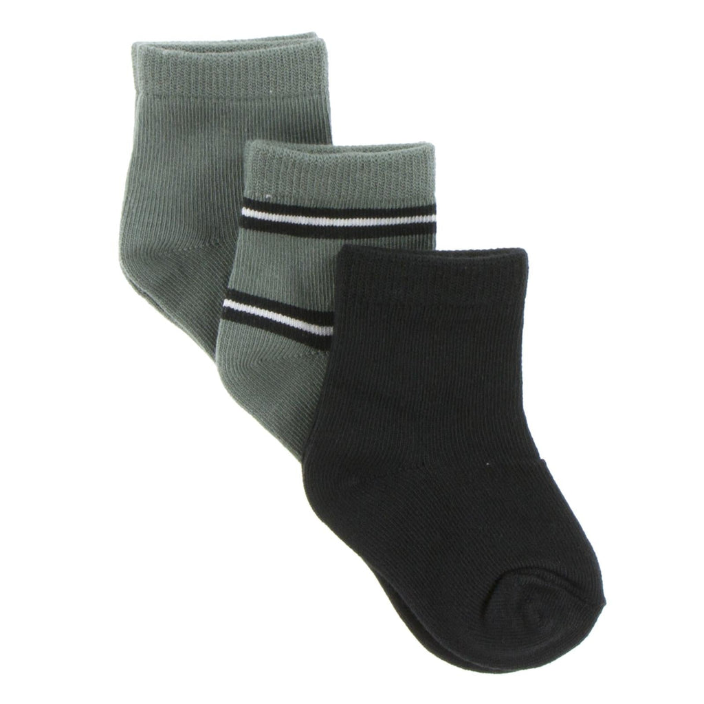 Sock Set  in Succulent, Succulent Kenya Stripe, Zebra