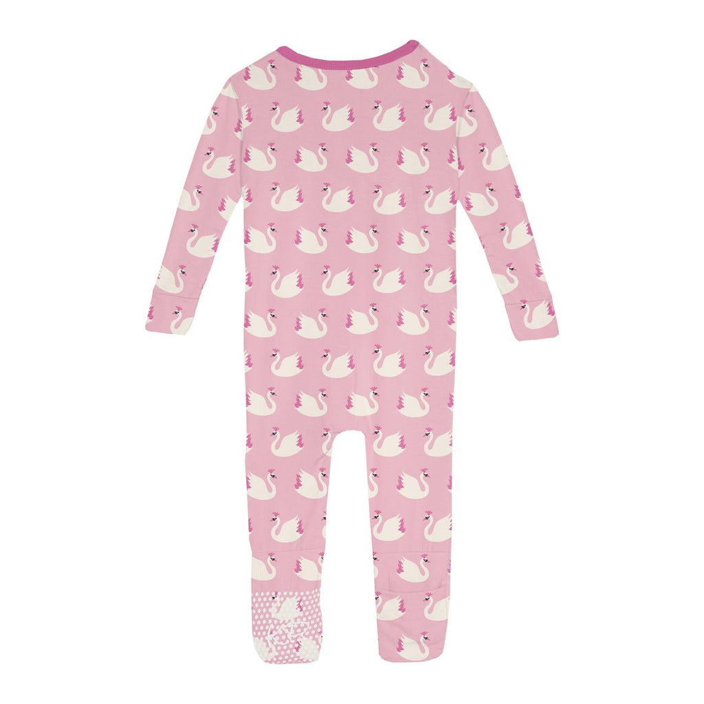 Print Convertible Sleeper with Zipper in Cake Pop Swan Princess