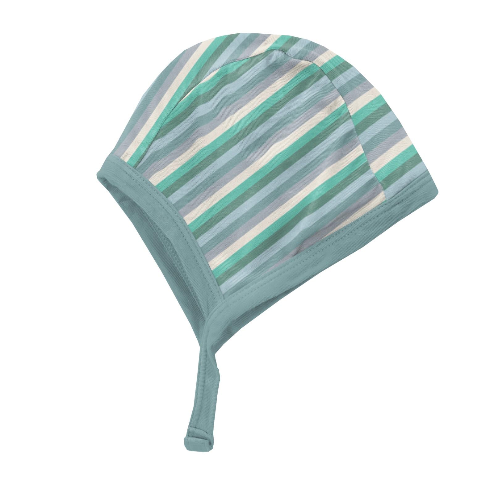 Print Aviator Hat in April Showers Stripe