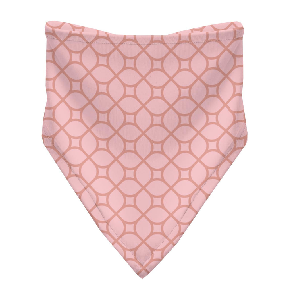 Print Bandana Bib Set of 3 in Spring Day Kites, Blush and Blush Spring Lattice
