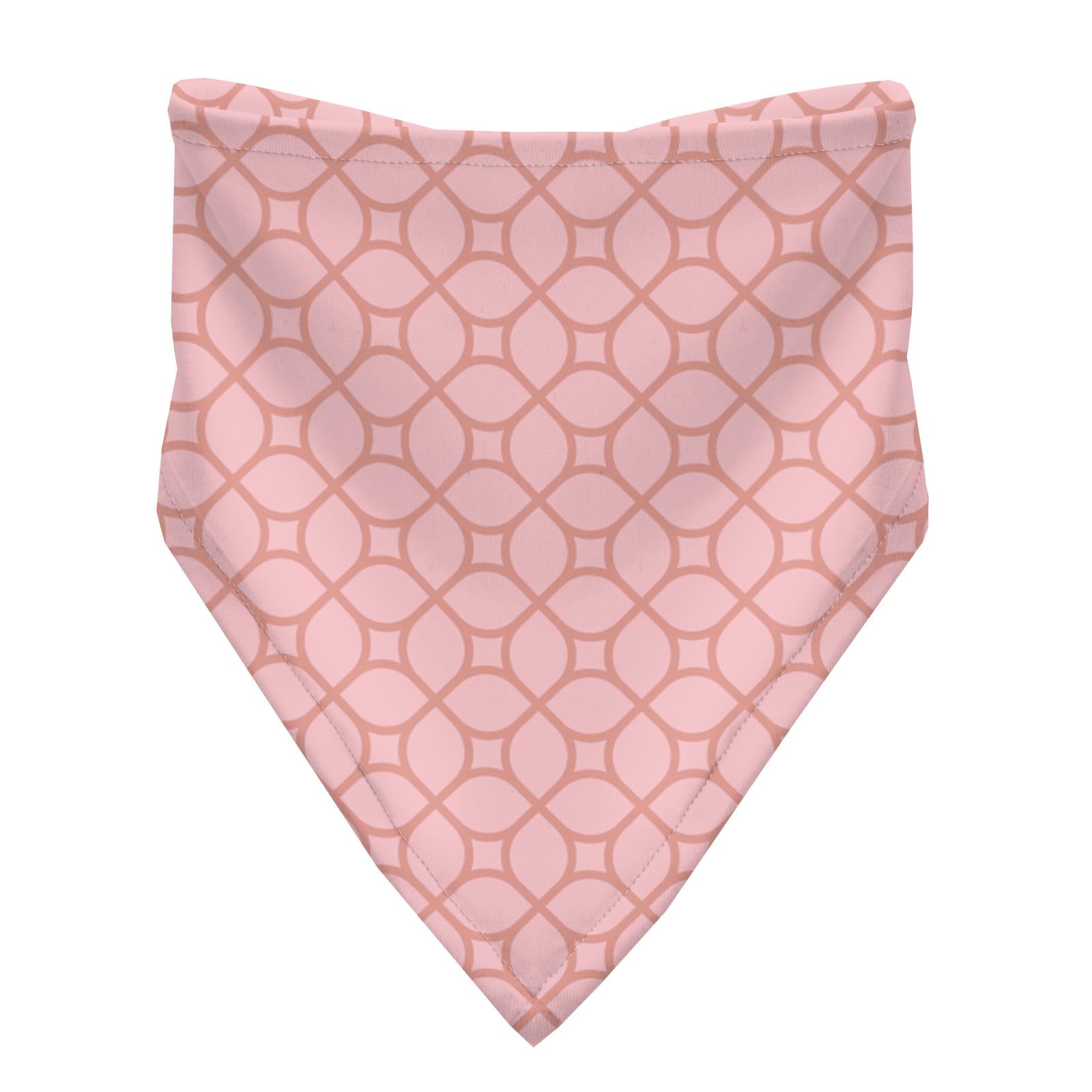 Print Bandana Bib Set of 3 in Spring Day Kites, Blush and Blush Spring Lattice