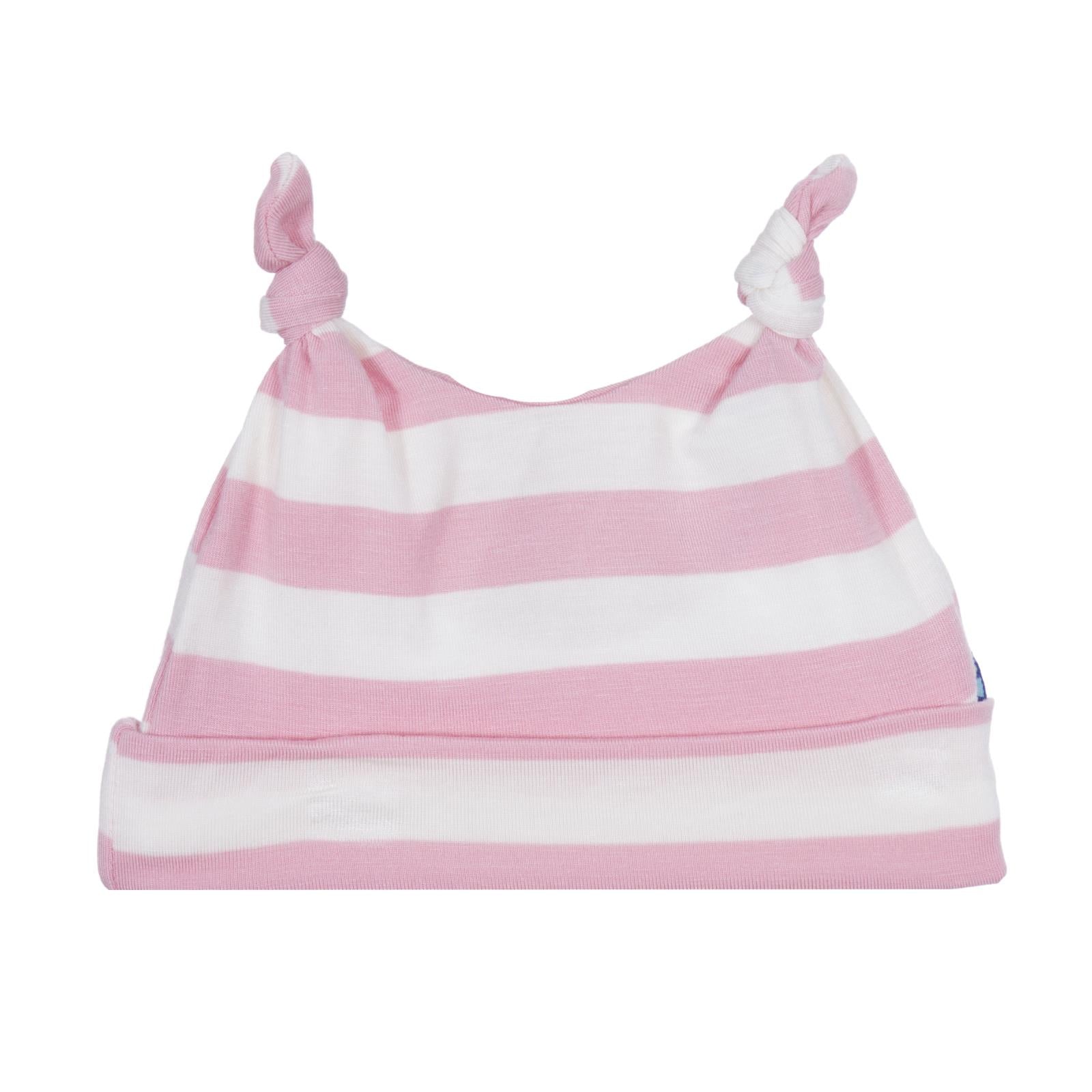 Print Double Knot Hat in Lotus Stripe