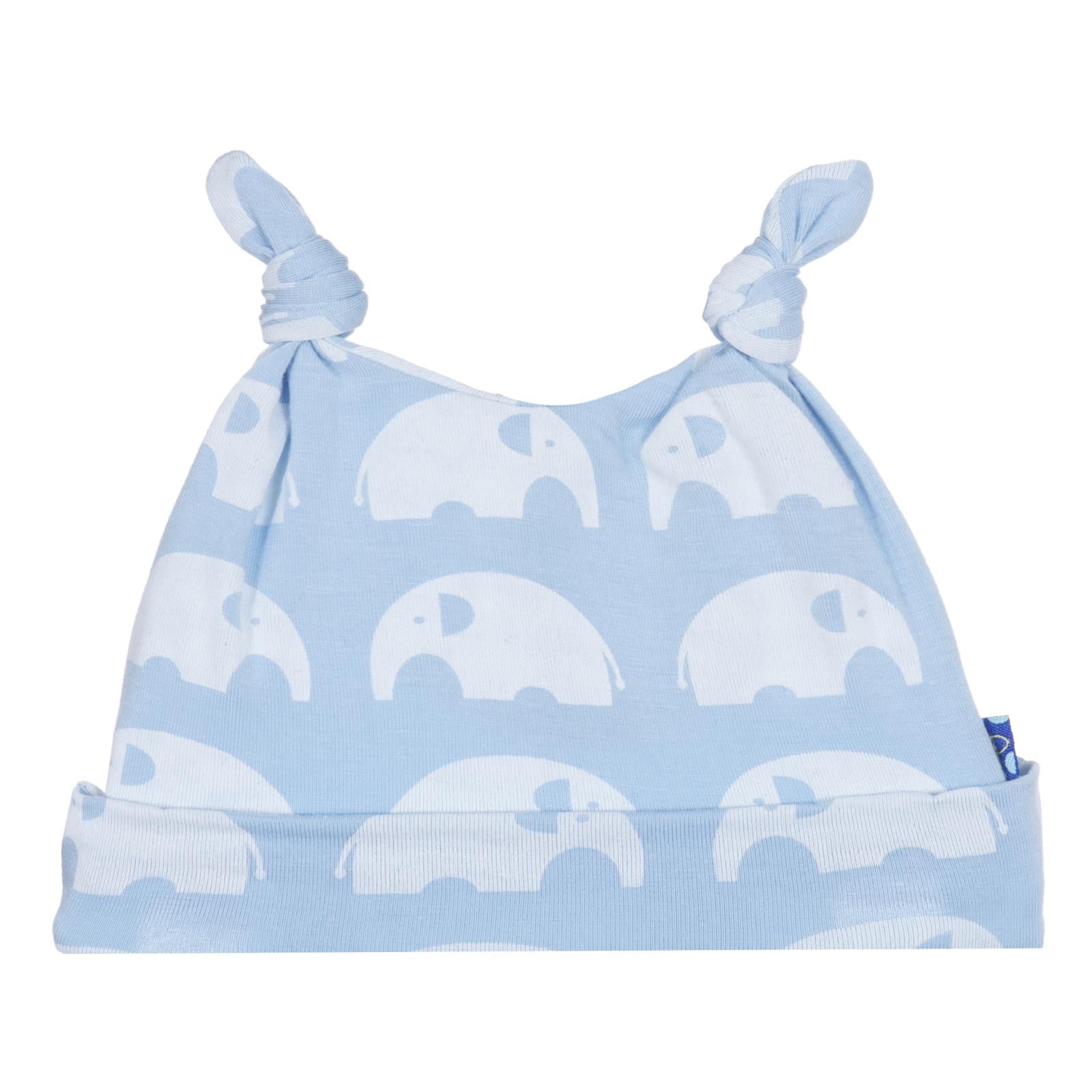 Print Double Knot Hat in Pond Elephant