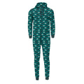 Print Adult Fleece Jumpsuit with Hood in Cedar Brown Bear