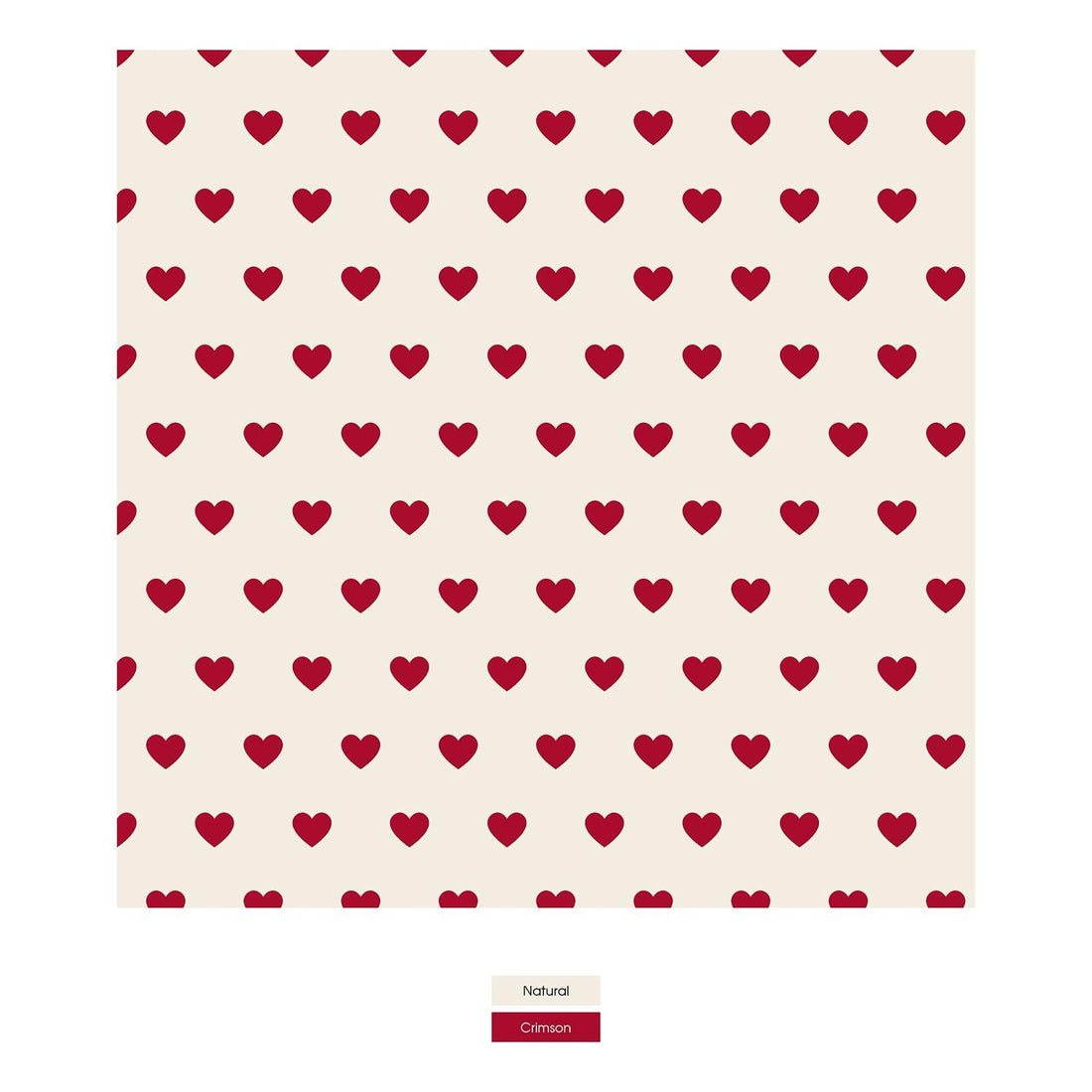 Women's Print Classic Brief in Natural Hearts