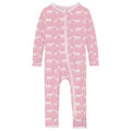 Print Coverall with 2 Way Zipper in Cake Pop Doe & Fawn