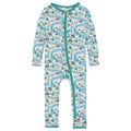 Print Coverall with 2 Way Zipper in Fresh Air Campground Map