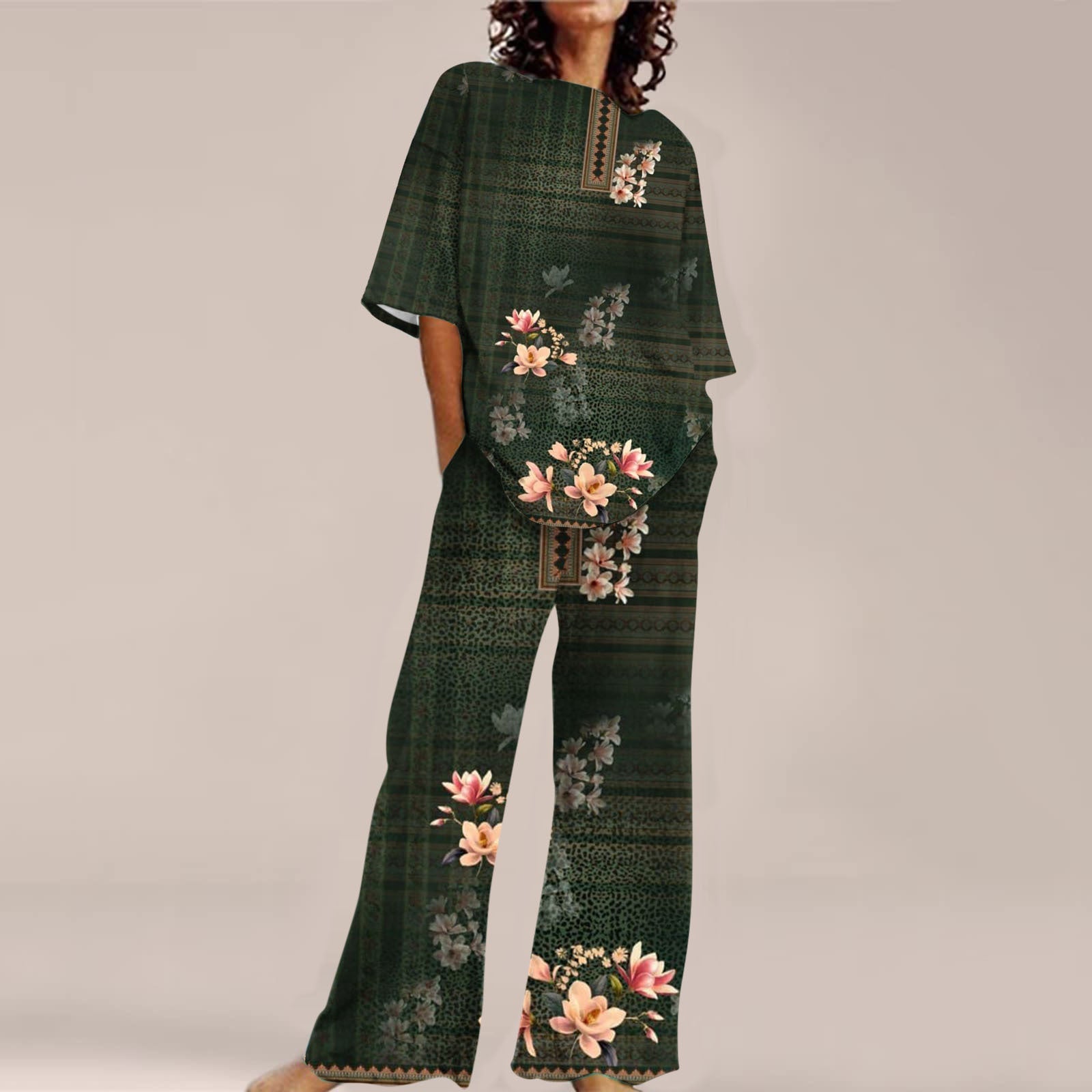 Fashion Personalized Women's 3D Printed Short Sleeve Suit