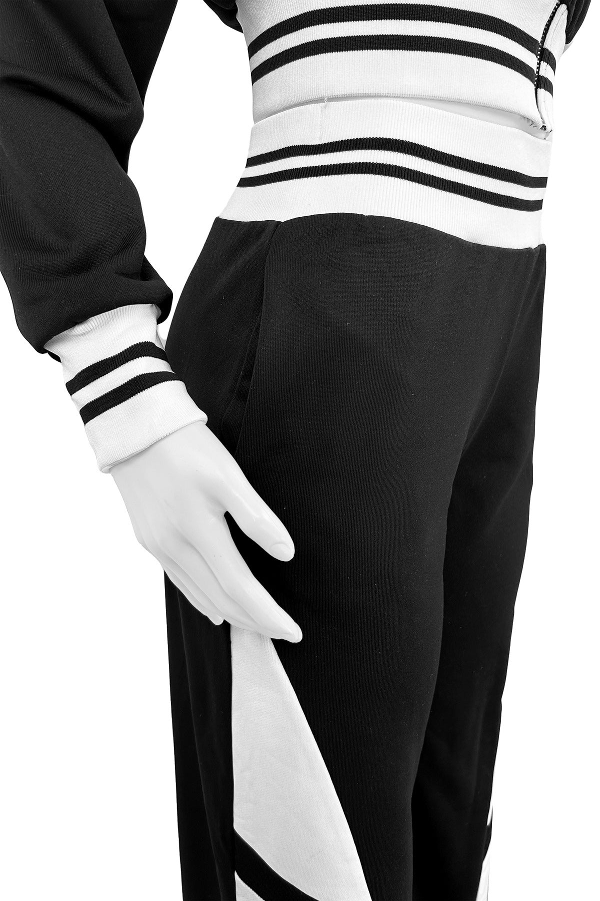 Women's Knit Two Piece Pant Set | Crop Top & Wide Leg