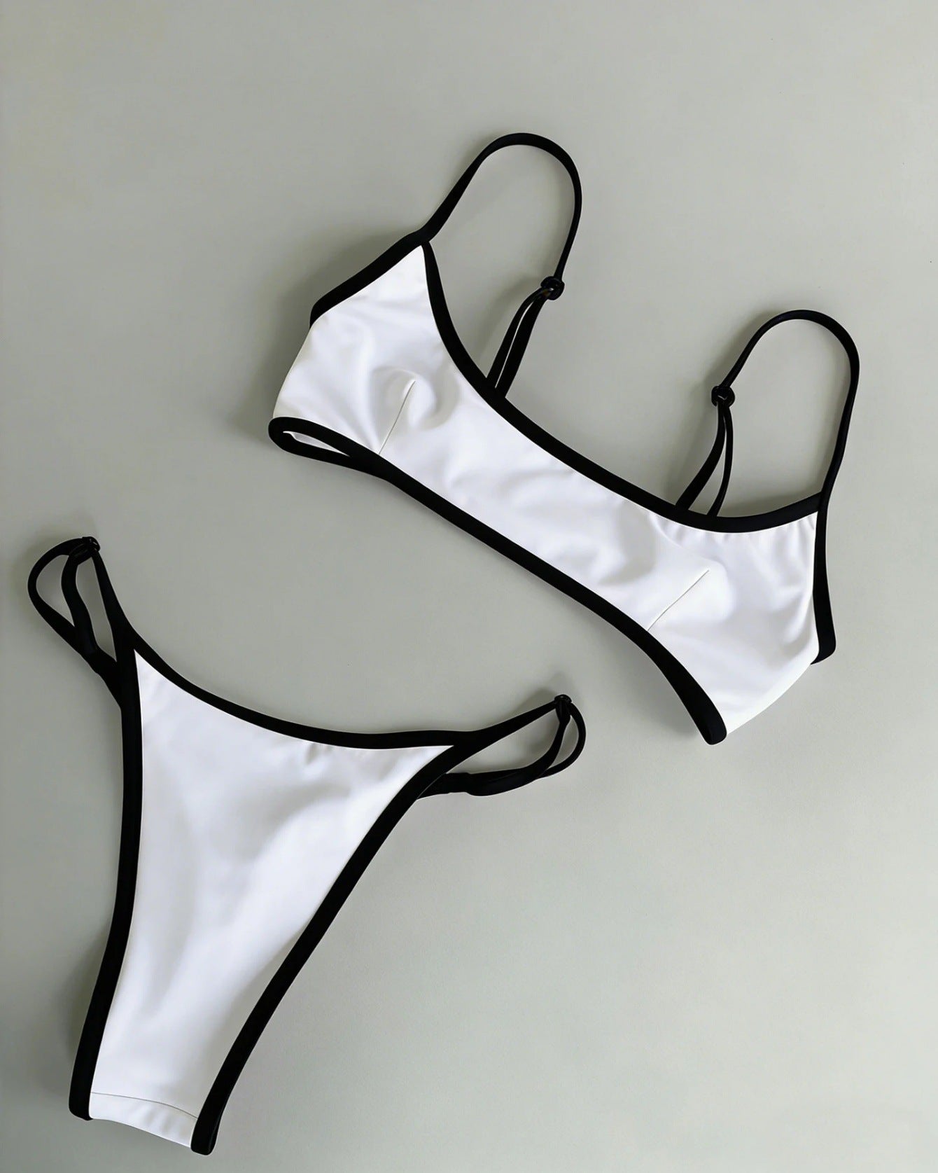 Minimalist Sporty Solid Color Bikini Set in Multiple Colors