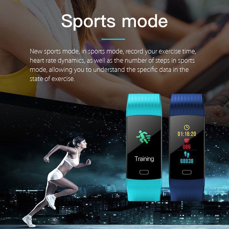 Sporty IP67 Waterproof Fitness Tracker for iOS & Android