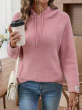 Sweater Women Autumn Winter Loose Outer Wear All Matching Lazy Mink like Wool Hooded Sweater