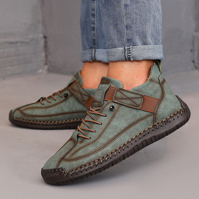 Women’s Color Matching Leather Boots