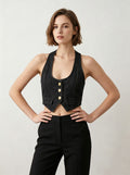 Top Product Washable Bandage Dress Women Cowboy Vest