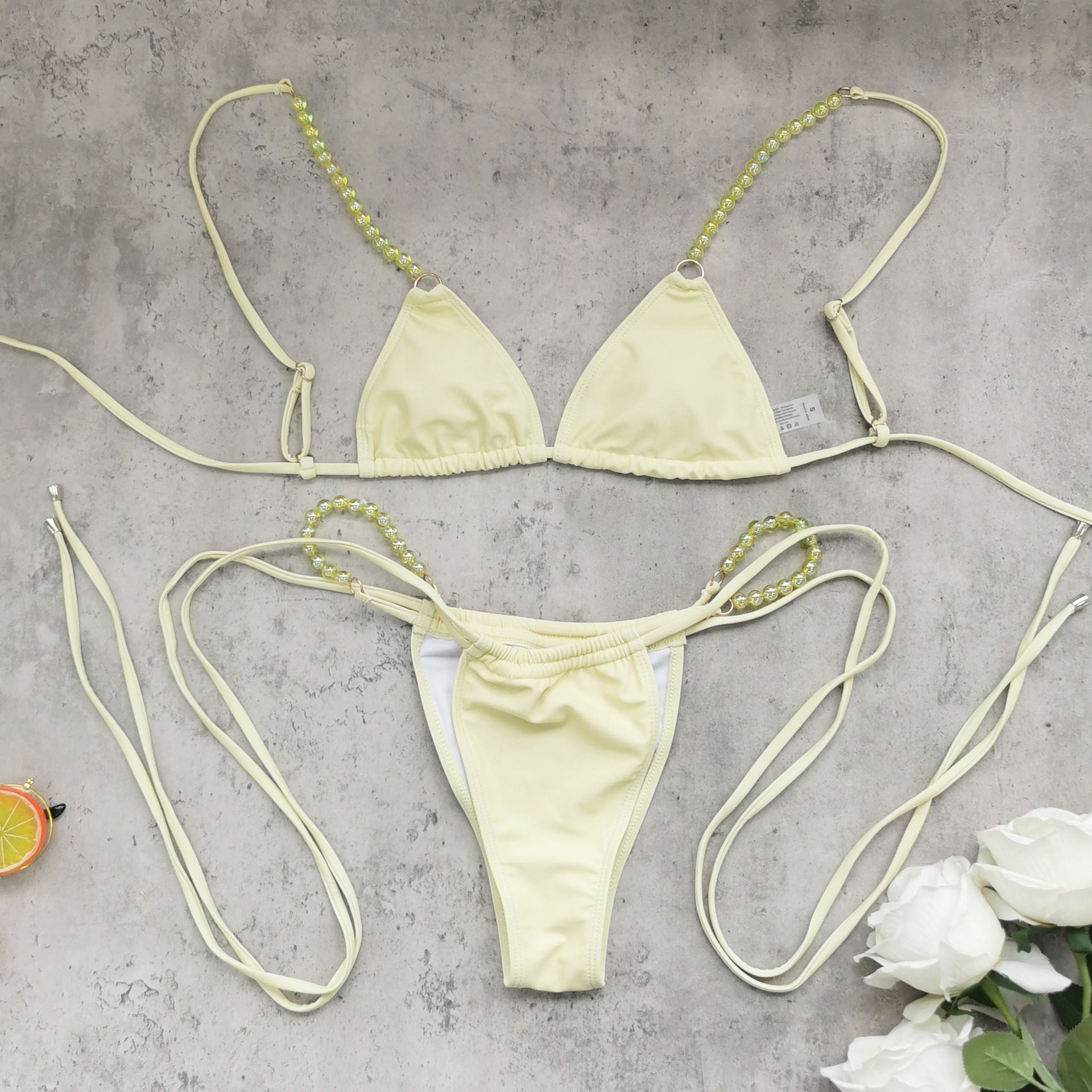 Low Waist Ruched Twisted Bikini Sexy Backless Split Swimsuit