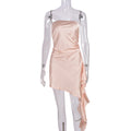 Women Wear Chest Wrapped Dress Hollow Out Cutout Backless Sexy One Step for Women