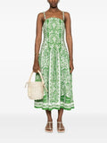 Summer Holiday Sleeveless Spaghetti Strap Floral Print Dress