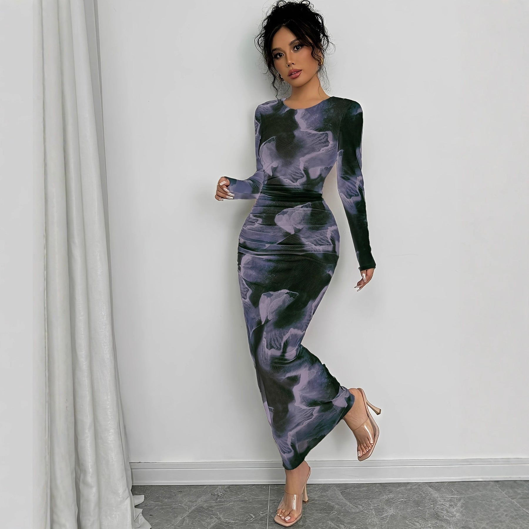 Modern Artistic Retro Double Layer Gauze Dress