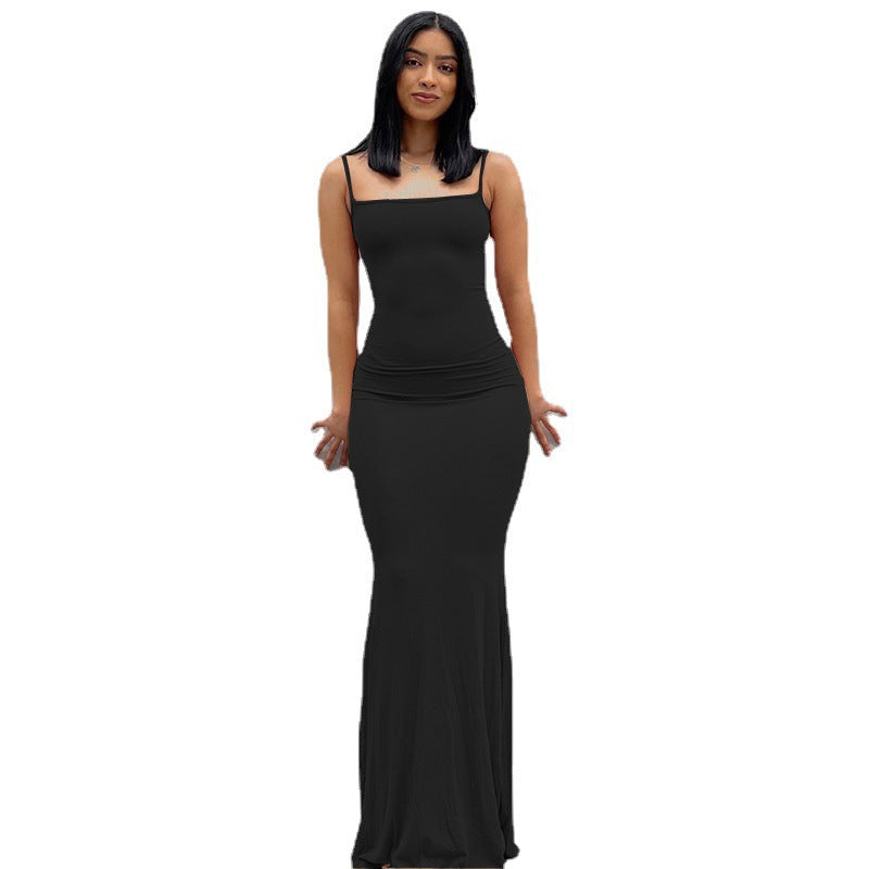 Women Clothing Dress Casual Slim Strap Home Maxi Dress