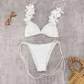 Sexy Lace-Up Three-Point Bikini Split Swimsuit for Summer