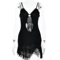 Arrival Backless Dress Sexy Trend Mesh Splicing Sling Cropped Outfit Short Dress for Women