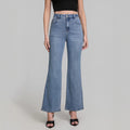 Fashionable All Match High Elastic Blue Jeans for Women Summer Slimming High Rise Women Casual Pants