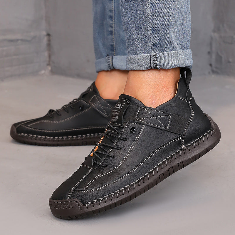 Women’s Color Matching Leather Boots