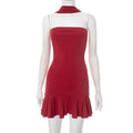 Women Clothing Summer Graceful Tube Top Hip Ribbon Lace Dress Women