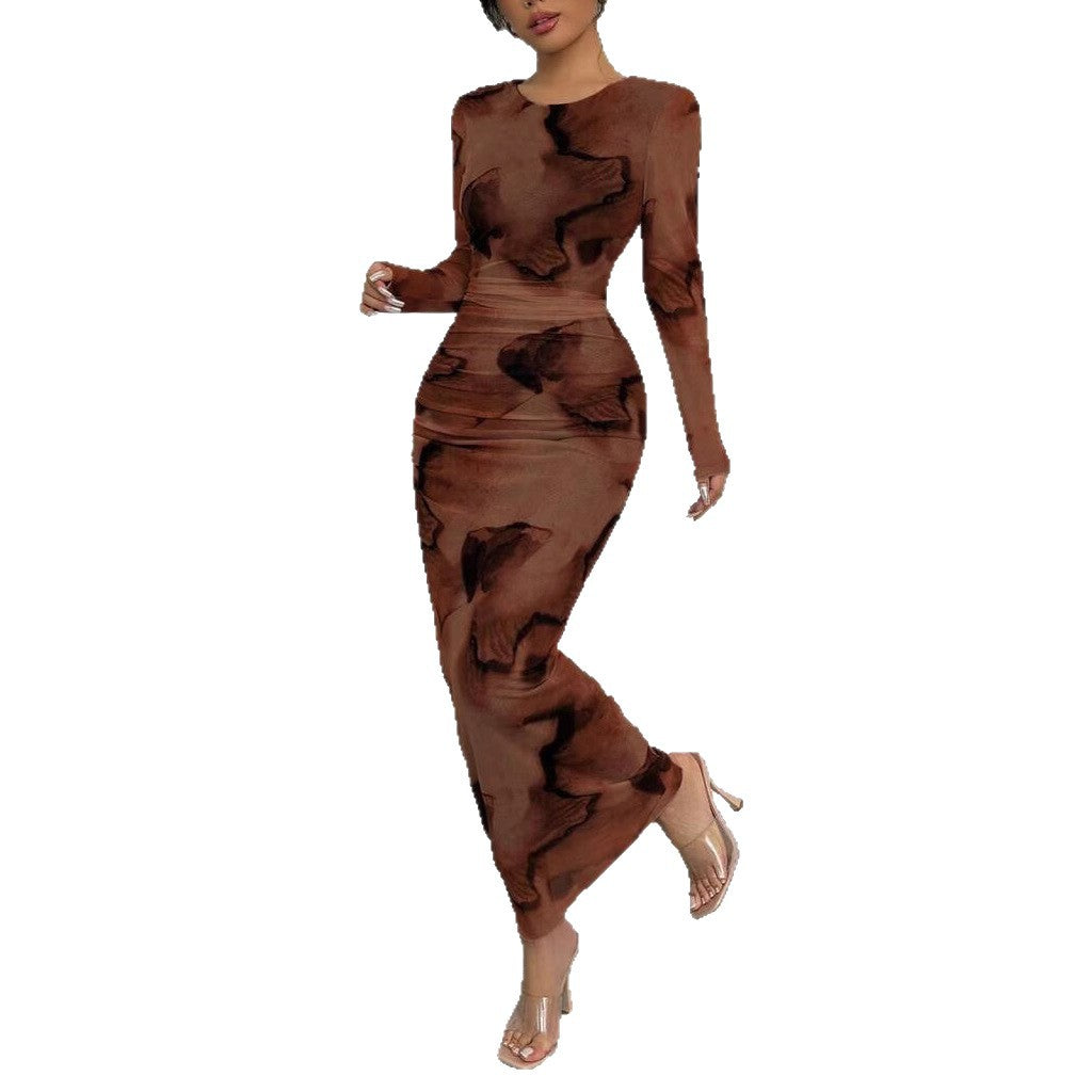 Modern Artistic Retro Double Layer Gauze Dress