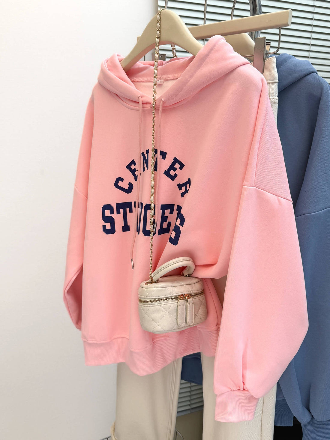 Women's Vintage Loose Fit Hoodie with Graphic Print - Fleece Lined - Image 9