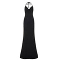 Women Clothing Sexy Elegant Bare Back Swing Collar Halter Dress Party Evening Dress
