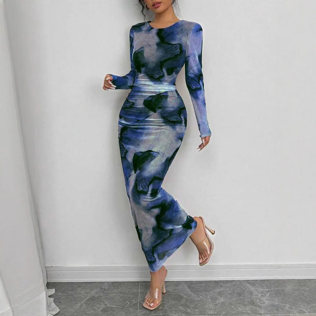 Modern Artistic Retro Double Layer Gauze Dress