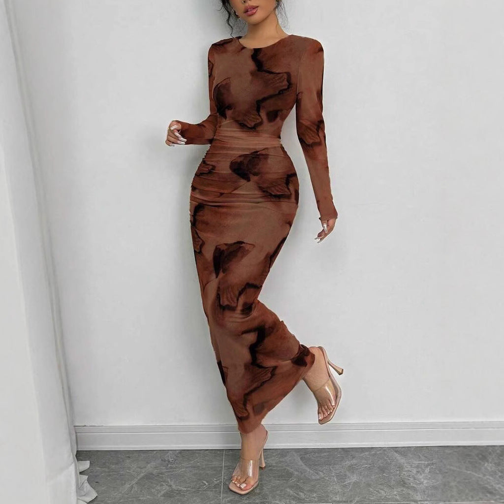 Modern Artistic Retro Double Layer Gauze Dress
