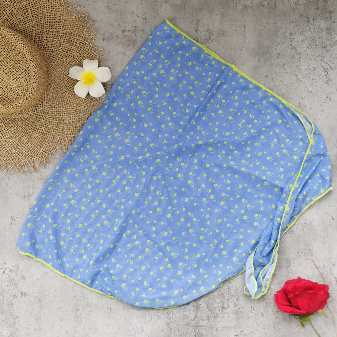 Floral Smocked Tube Bikini Set - Low Waist Bohemian Swimwear