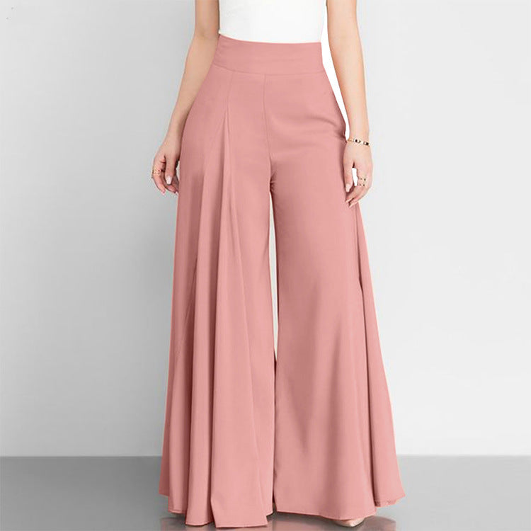 Women's High Waisted Wide Leg Pants in Black - Image 6
