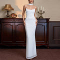 Summer Mesh Boning Corset Tube Top Dress Sexy Goddess Backless
