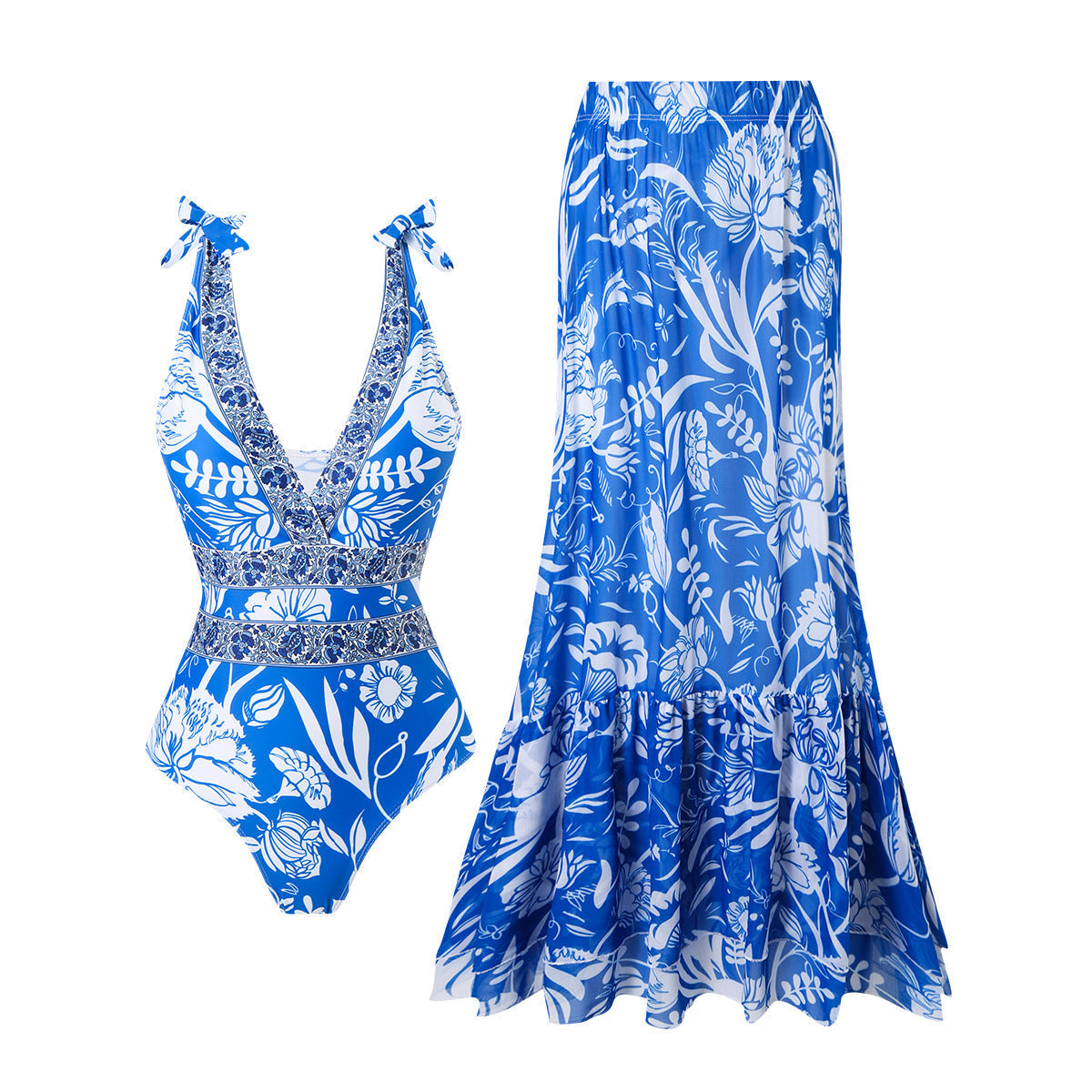 Ethnic Style One-piece Swimsuit For Women Beach Suit