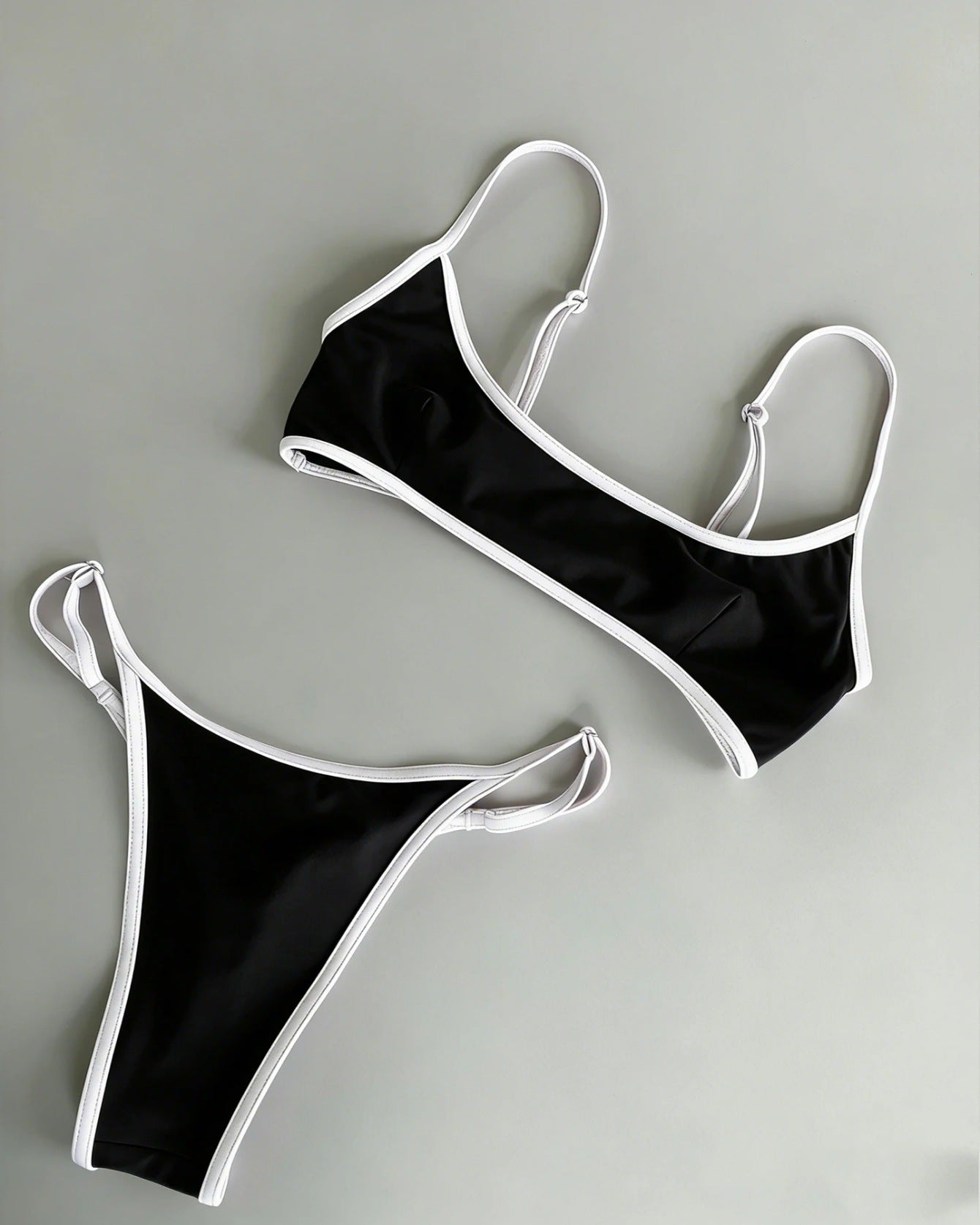 Minimalist Sporty Solid Color Bikini Set in Multiple Colors