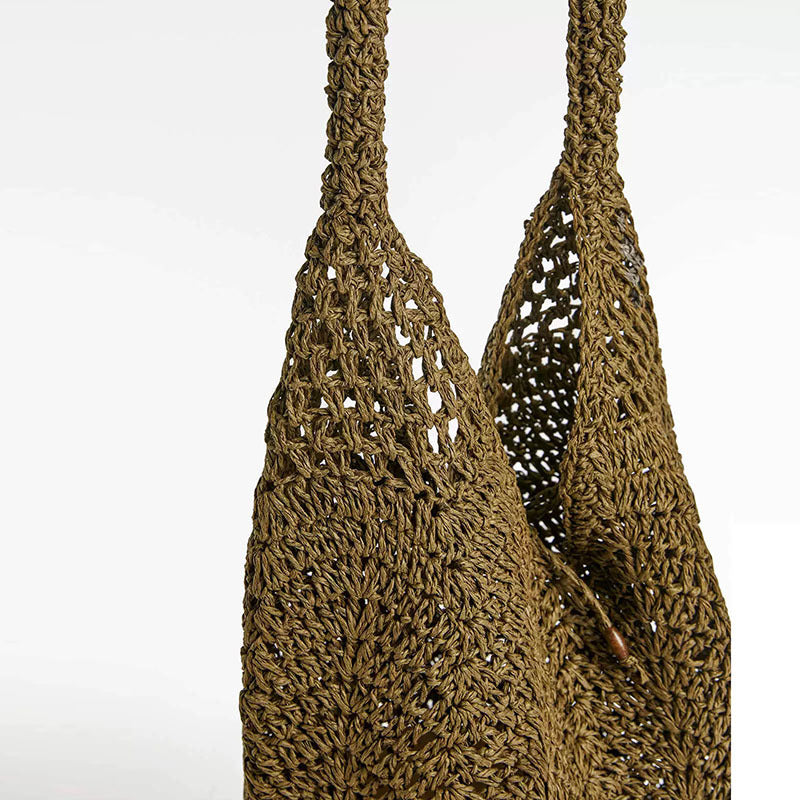 Shoulder Straw Bag Special Interest Design Portable Straw Bag Woven Bag Vacation Beach Bag Women Bag