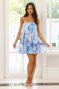 Summer Vacation Elegant Chiffon Layered Chest Wrapped Dress