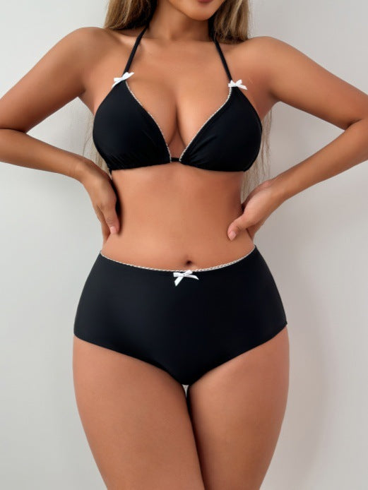 Lace Sexy Halter Bikini Swimsuit - Boho Vacation Beachwear